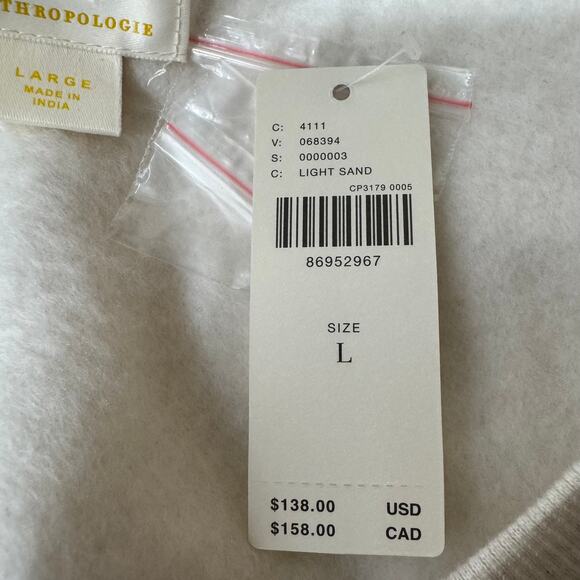 Anthropologie Maeve Embellished Collar Pullover Size L NWT - Picture 10 of 13